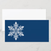 Carte Slowflakes blancs Cristaux de glace (Devant / Derrière)
