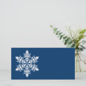 Carte Slowflakes blancs Cristaux de glace (Debout devant)