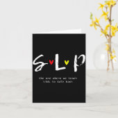 Carte Slp Teacher Shirts Speech Language Pathologist Gif (Fleur jaune)