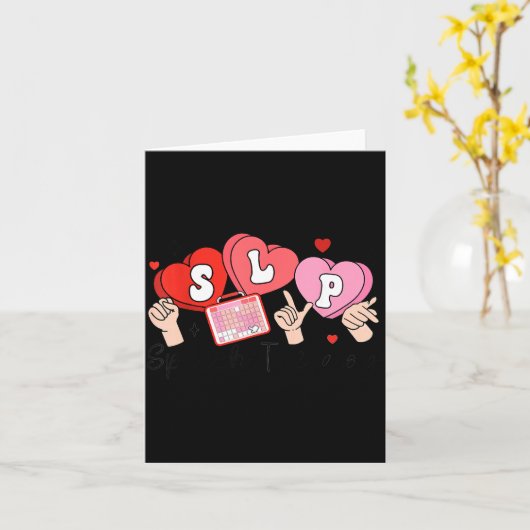 Carte Slp Valentine's Day Speech Language Pathologist St (Fleur jaune)