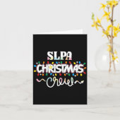 Carte Slpa Christmas Crew Speech Pathology Istant Xma (Fleur jaune)