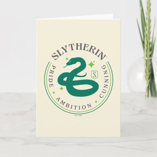 Carte SLYTHERIN™ Insigne de fierté de la Maison du serpe (Devant)