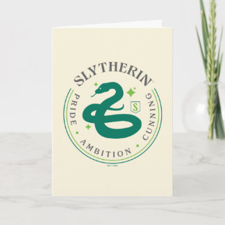 Carte SLYTHERIN™ Insigne de fierté de la Maison du serpe