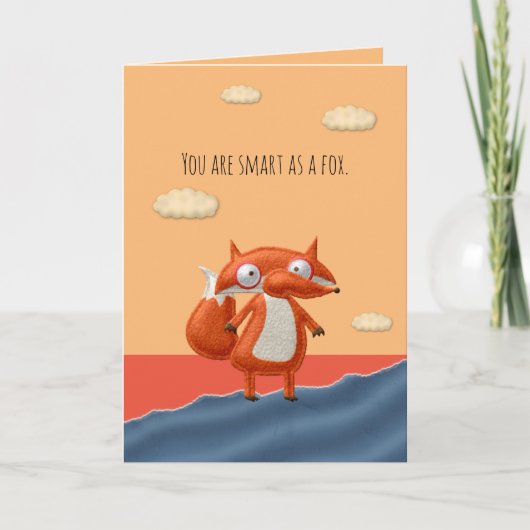 Carte Smart As A Fox Valentine Card (Devant)