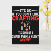 Carte Smart People Hobby Crafting - Funny Crafters (Fleur jaune)