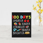 Carte Smarter Kinder Plus Fort 100 Jours D'École 1 (Fleur jaune)