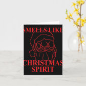 Carte Smells Like Christmas Srit Santa Claus Xmas T Shir (Fleur jaune)