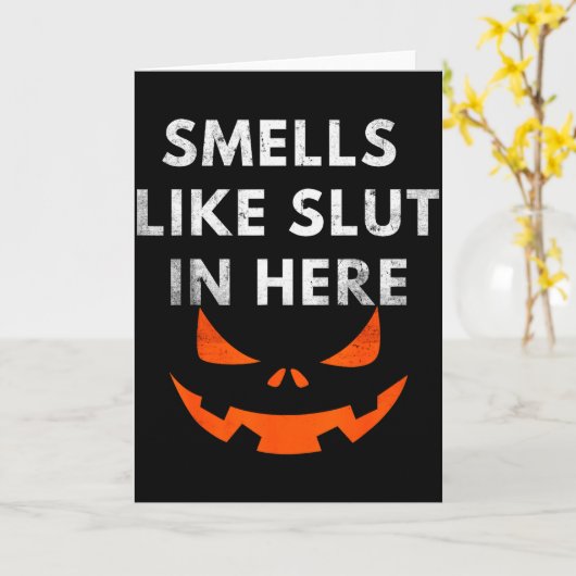 Carte Smells Like In Here, Offensive Humor, Funny Hallow (Fleur jaune)