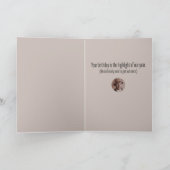 Carte "Smile, Buck" Drôle Caricature Anniversaire (Intérieur)