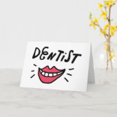 Carte Smile Dentiste (Fleur jaune)