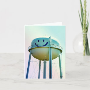 Carte Smile Face Water Tower, Elroy, TX