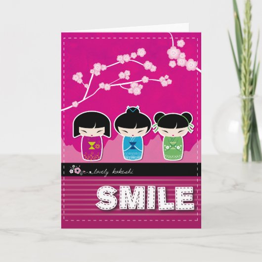 Carte "SMILE" Greeting card (Devant)