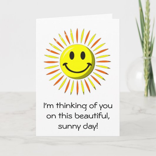 Carte Smile Joyeux - Visage (Devant)