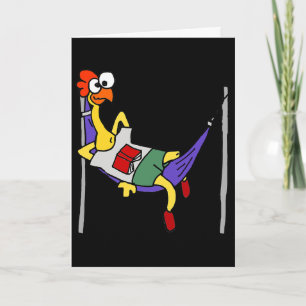 Carte Smileteesanima Poulet en caoutchouc drôle dormant