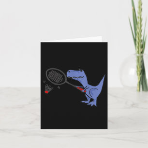 Carte Smiletodaytees Amusants T-rex Dinosaur Jouer Badmi