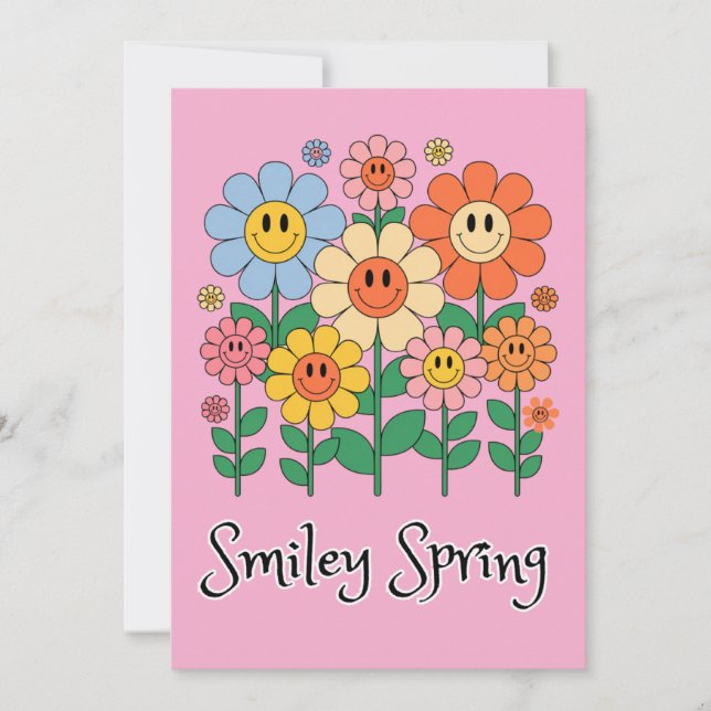 Carte Smiley Spring (Devant)