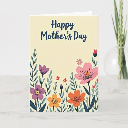 Carte Smiling Flowers Card (Devant)