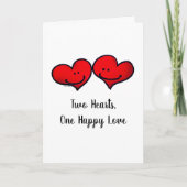 Carte Smiling Hearts in Love Illustration (Devant)