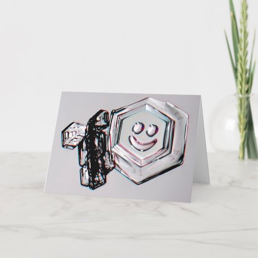 Carte Smiling Snowflake Greeting Card (Devant)