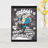 Carte Smooch, Smack - Collage (Fleur jaune)