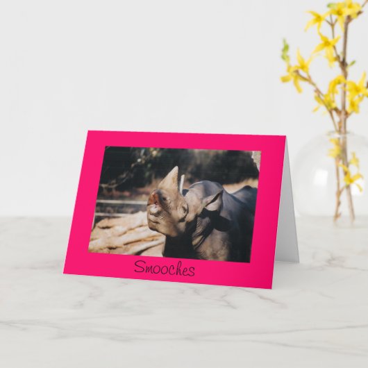 Carte Smooches (Fleur jaune)