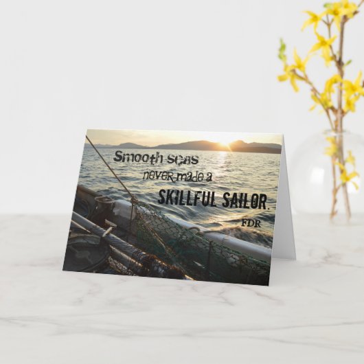 Carte Smooth Seas (Fleur jaune)