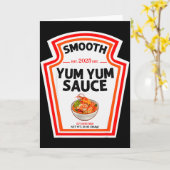 Carte Smooth Yum Yum Sauce Condiment Costume Matching  (Fleur jaune)