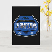 Carte Smu Mustangs Acc Champs 2025 Men's Soccer _1  (Fleur jaune)