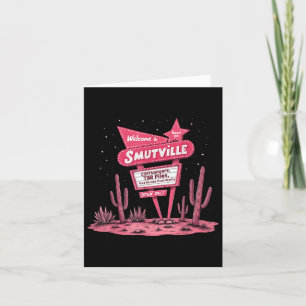 Carte Smutville Funny Book Lover Retro Sign Retro Graphi