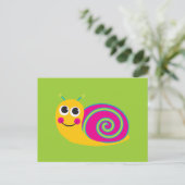 Carte Snail Cute (Debout devant)