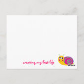 Carte Snail Cute (Dos)