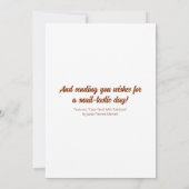 Carte Snail Cute Avec Espèce Arc En Ciel - Jour Tastique (Dos)