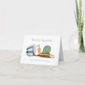 Carte Snail et tasse rayée (Devant)