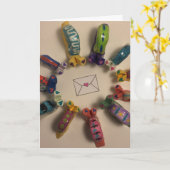 Carte Snail mail bonjour (Fleur jaune)