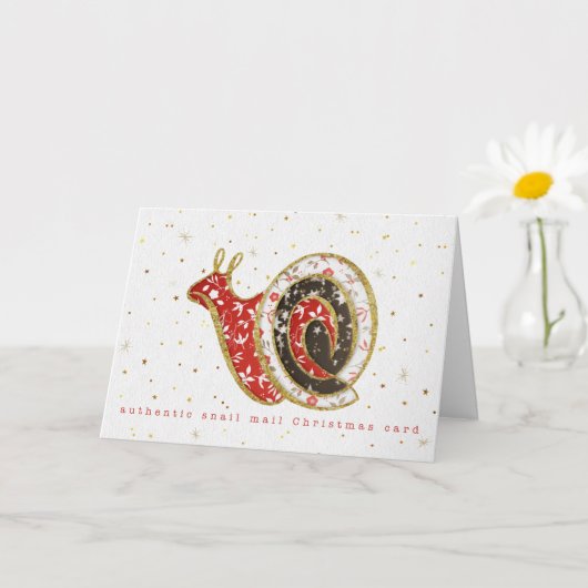 Carte Snail Mail Fun Christmas Card (Petite plante)