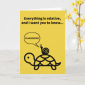 Carte Snail Riding a Turtle - Famille (Fleur jaune)