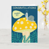 Carte SNAIN IT Magique Champignons CUSTOM Funny Félicats (Fleur jaune)