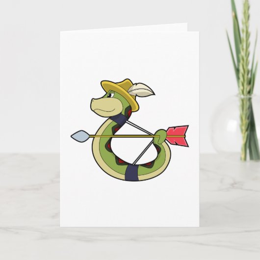 Carte Snake as Archer with Bow & Arrow (Devant)