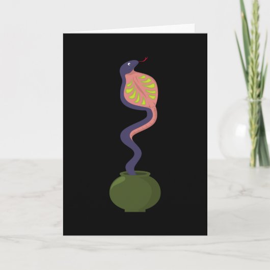 Carte Snake Cobra serpents animal reptile animal python  (Devant)