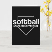 Carte Snake River Panthers Softll Plaque de Base (Fleur jaune)