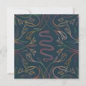 Carte Snake Vines Mystical Magic Boho Blank Card (Devant)
