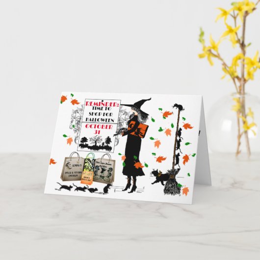 Carte Snappy Halloween (Fleur jaune)