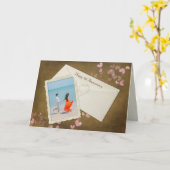 Carte Snapshot du 5e anniversaire avec coeur (Fleur jaune)