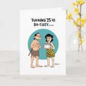 Carte Snarky 35e anniversaire (Fleur jaune)