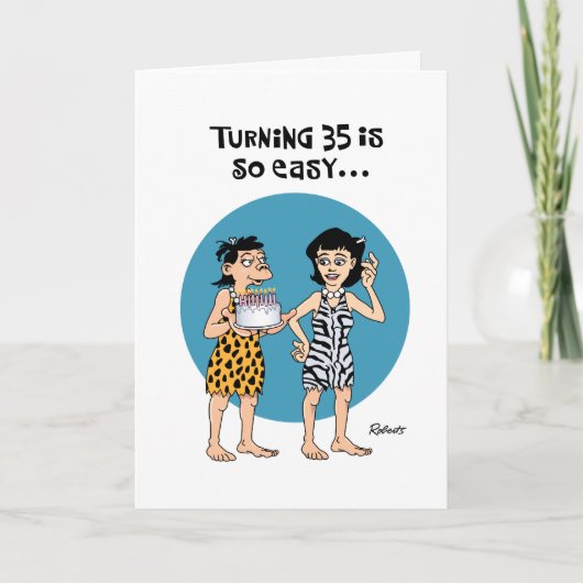 Carte Snarky 35e anniversaire féminin (Devant)