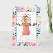 Carte Snarky 40e Cartoon Femme Sassy Birthday Card (Devant)