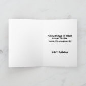 Carte Snarky 43e anniversaire (Intérieur)