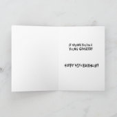 Carte Snarky 45e anniversaire (Intérieur)