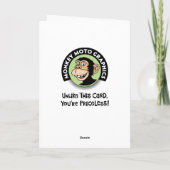 Carte Snarky 55e anniversaire Salutation (Dos)