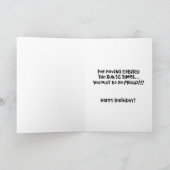 Carte Snarky 56e anniversaire (Intérieur)